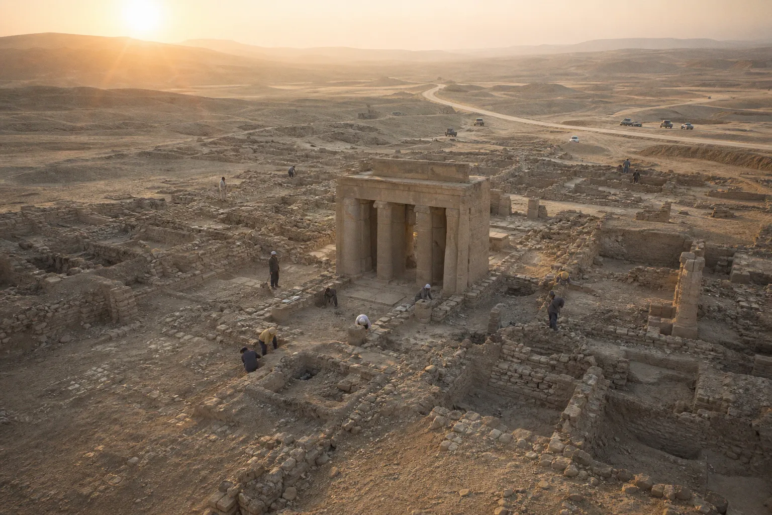 Egypt unveils intact Byzantine city and ancient tombs