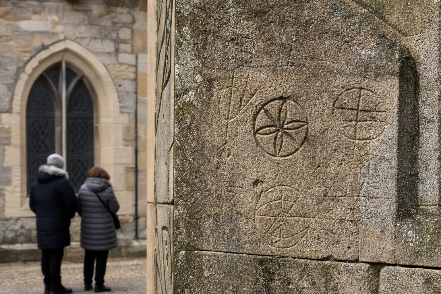 No evidence for 'witches' marks' claims at old English buildings, historian says