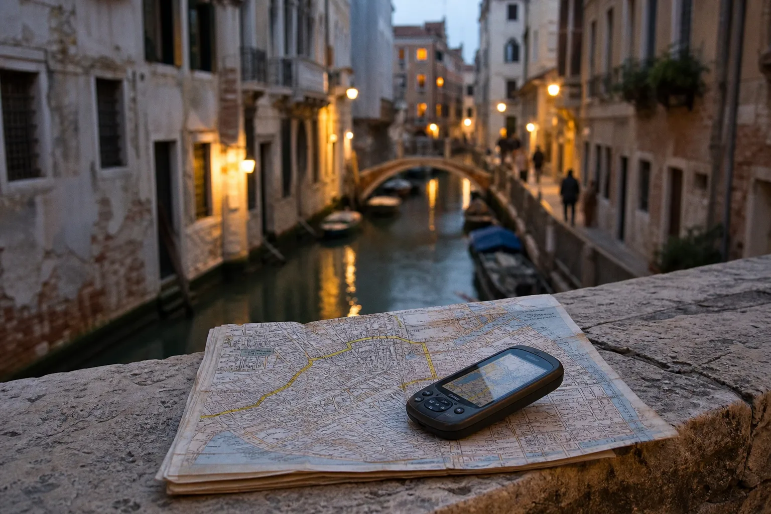 Venice self-guided walking tours: from paper to GPS